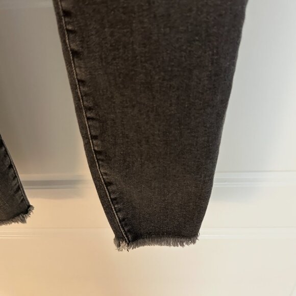 ALLSAINTS GRACE BLACK DENIM FRAYED JEANS SIZE 28 - Picture 3 of 4